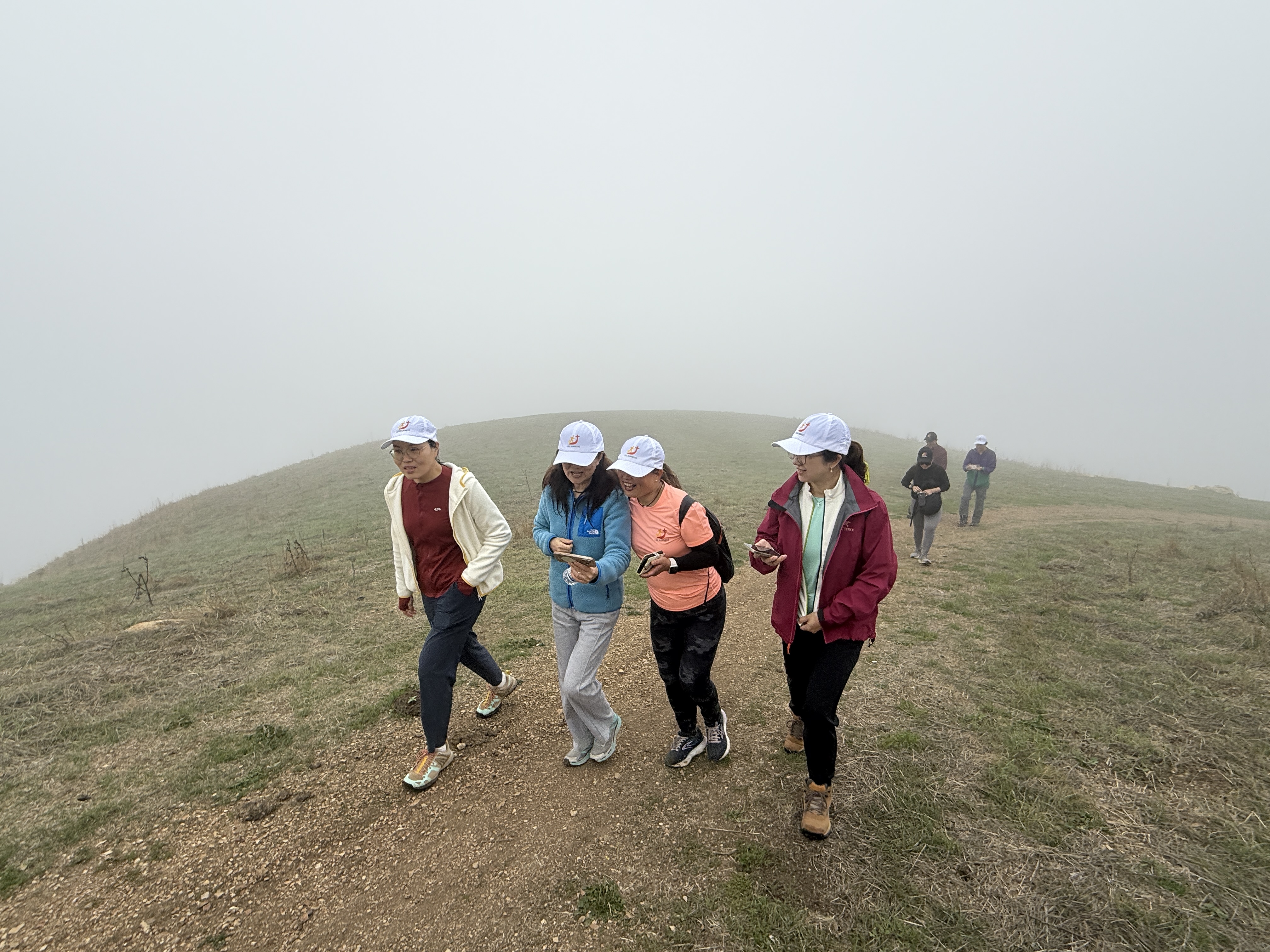 Hiking Up the Foggy Mountain | 雾中登山健走